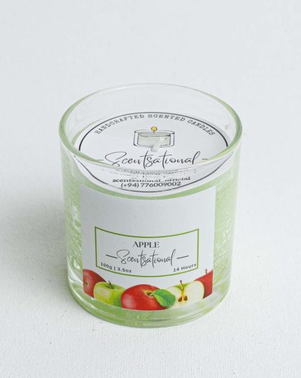 Medium Glass Candles Apple